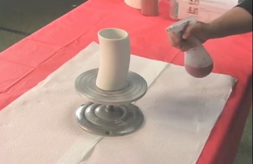 Glaze Spritzing Technique