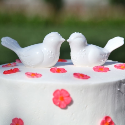 Loving Companion Lovebird Cake Toppers