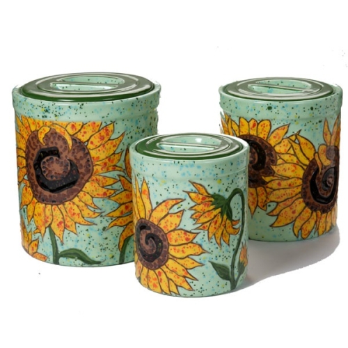 Musings of an Artist Sunflower Canisters