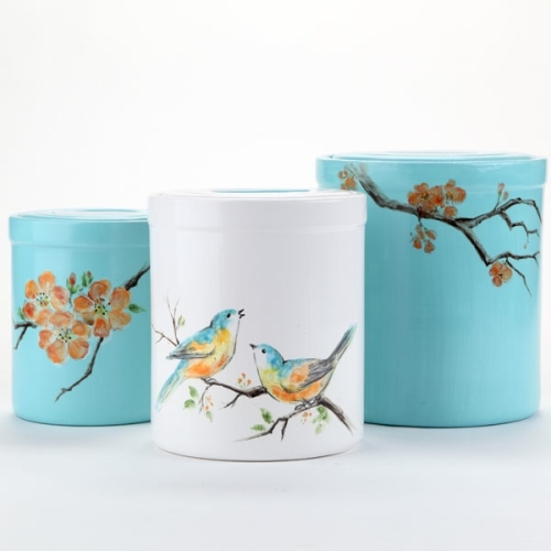 Springtime in the Kitchen Canister Set