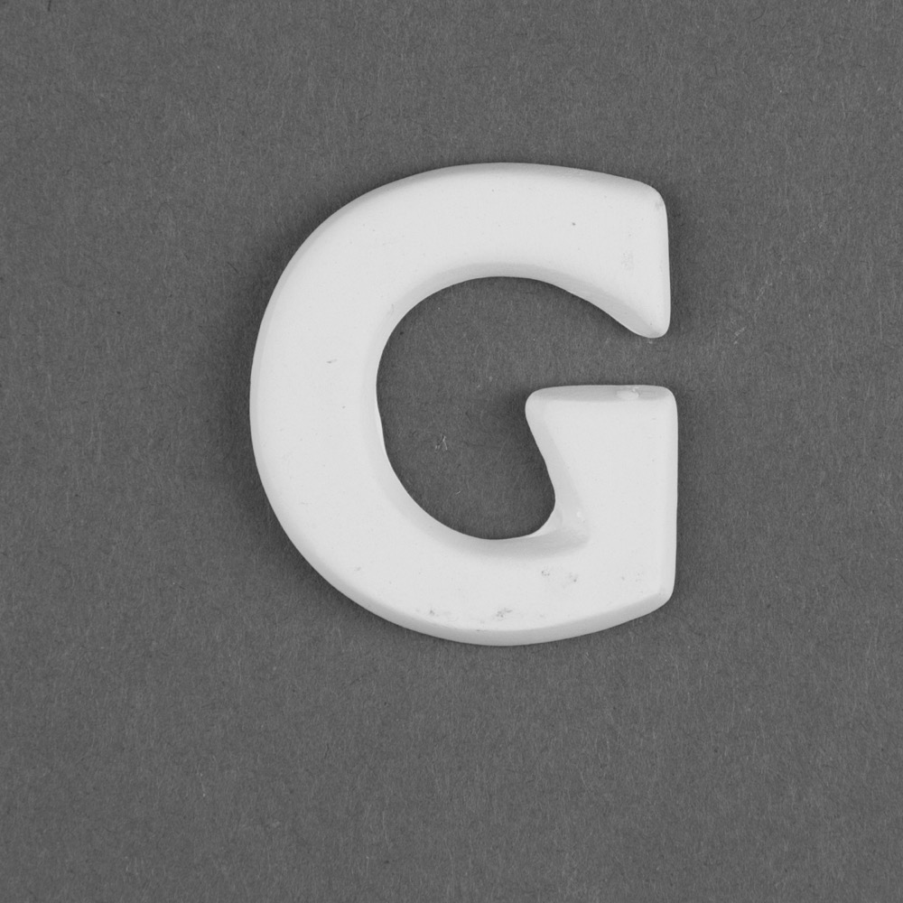 Buchstabe "G" l.3,5cm, h.4mm