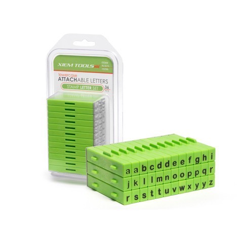 Attachable Letters Stamp Set 36 pcs Lower Ca